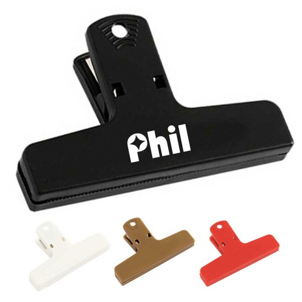 4 inch Plastic Clip - Transparent File & Snack Bag Sealer
