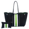 Women's Neoprene Tote Bag w/ Pocket for Beach Travel