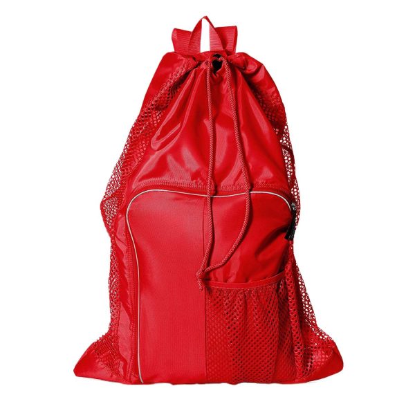 Breathable Mesh Polyester Drawstring Backpack for Sports