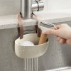 Sink hanging basket with water outlet