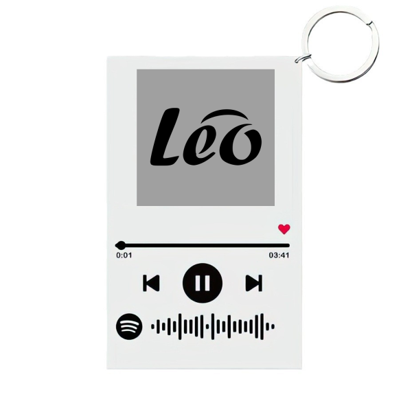Acrylic photo signboard transparent keychain