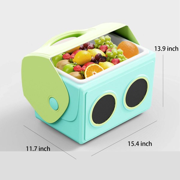 Portable wireless Bluetooth speaker cooler