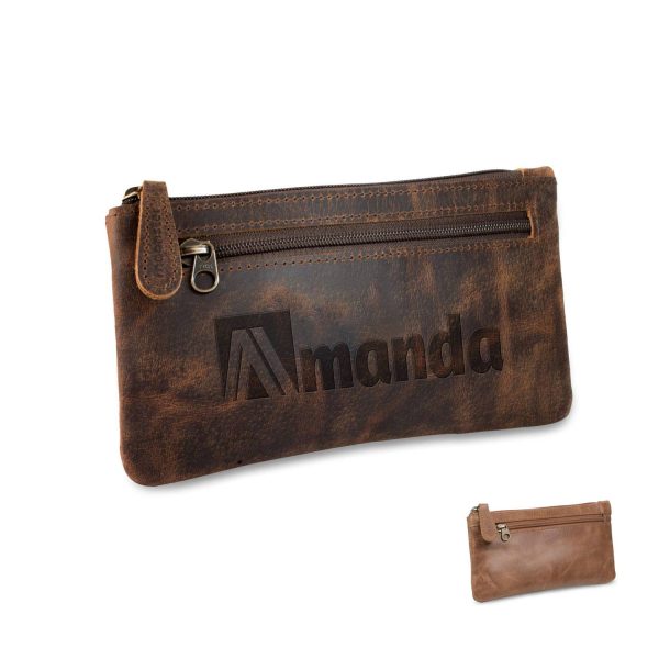 Leather Pencil Case Pouch