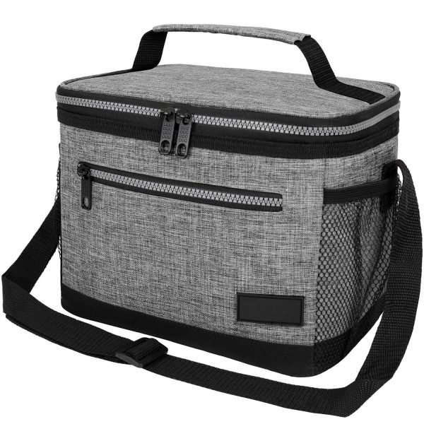 8L Leakproof Oxford Insulated Lunch Cooler Bag w/ Pocket