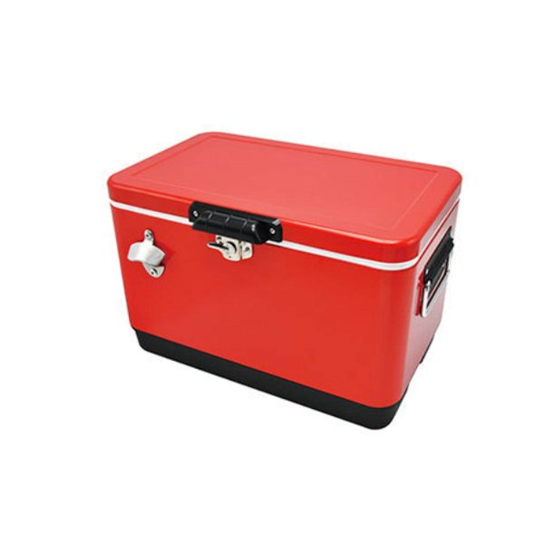 Car mounted outdoor retro iron cooler insulated case