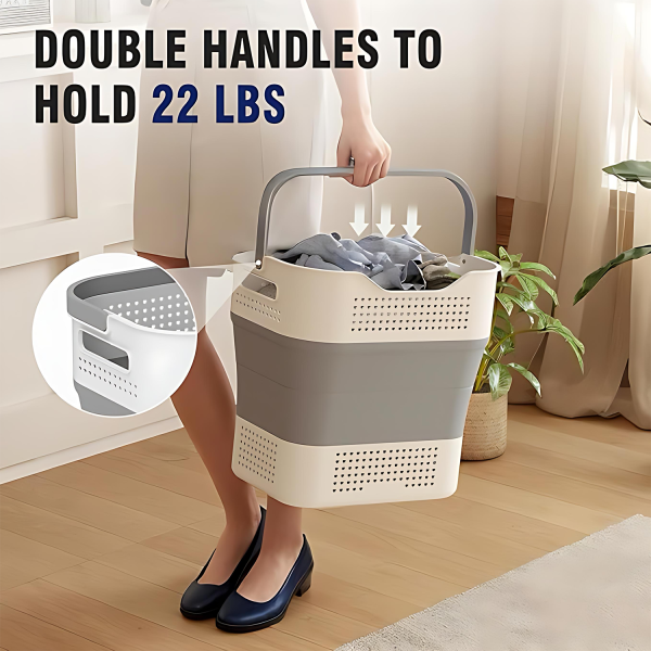 Foldable Laundry Basket - Japanese Style Storage