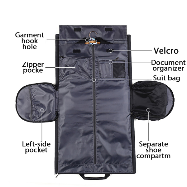 Large-capacity crossbody and hand-held travel bag