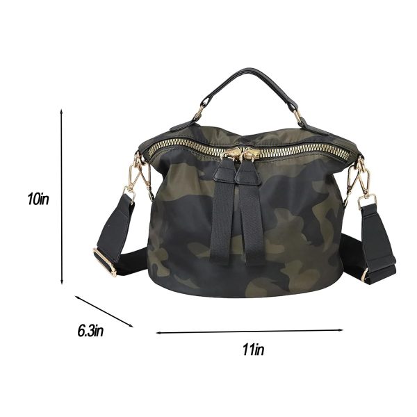 Anti Theft Foldable Nylon Crossbody Handbag