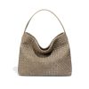 Vintage PU Leather Tote Bag w/ Detachable Strap