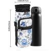 40oz Neoprene Water Bottle Carrier Bag w/ Phone Pocket