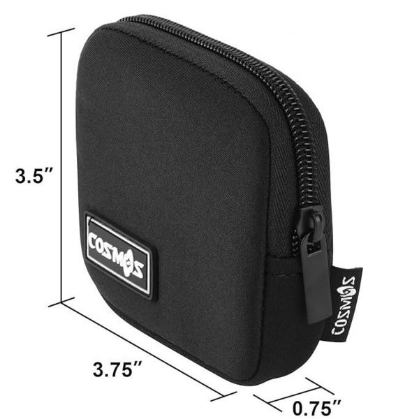 2 Pack Mini Neoprene Travel Pouches w/ Carabiner