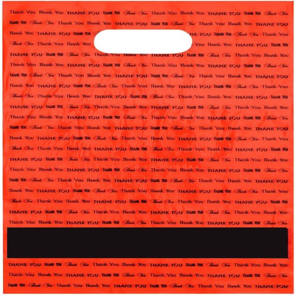 9" x 12" Die Cut Handle Plastic Bag