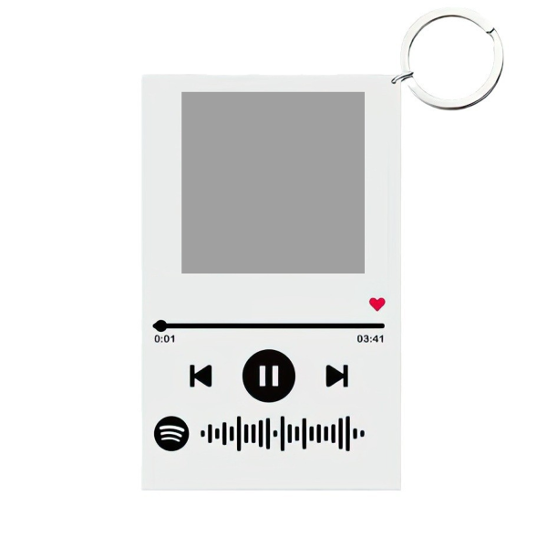 Acrylic photo signboard transparent keychain