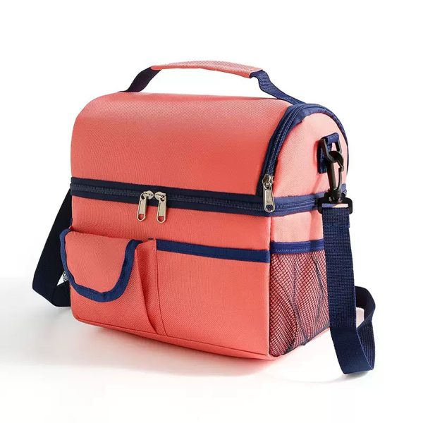 9L Double Decker Oxford Insulated Cooler Lunch Bag