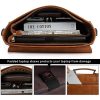 PU Leather Laptop Briefcase Messenger Crossbody Bag