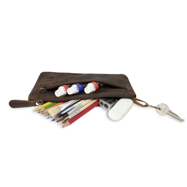 Leather Pencil Case Pouch