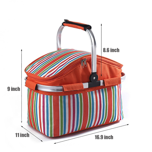 Aluminum Foil Picnic Cooler 30L Large Capacity Box