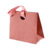 Colorful Paper Gift Tote Bags W/ Handheld Ribbon