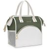 10L Wide Open Nylon Insulated Lunch Cooler Tote Bag w/Handle