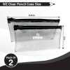Transparent PVC Pencil Cases w/ Zipper