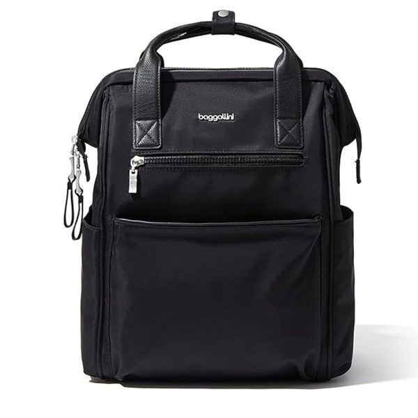 Large Capacity Polyester RFID Laptop Backpack w/ Handle