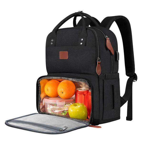Oxford Laptop Backpack w/ 12 Can Cooler Compartment