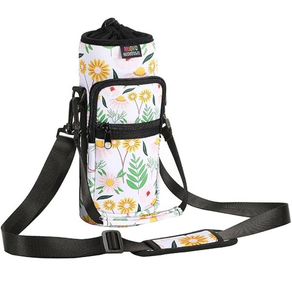 40oz Neoprene Water Bottle Carrier Bag w/ Phone Pocket