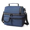 9L Double Decker Oxford Insulated Cooler Lunch Bag