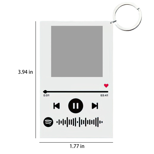 Acrylic photo signboard transparent keychain