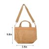 Washable Paper Crossbody Handbag w/ Snap Closure