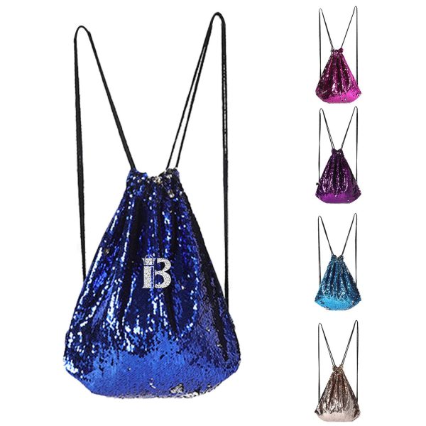 Sequin Drawstring Backpack