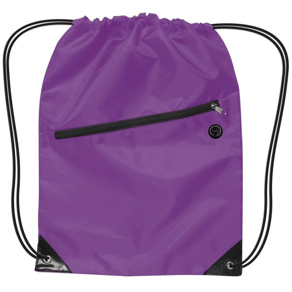 420D Oxford Drawstring Backpack With Front Pocket