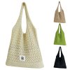Polyester Mesh Crochet Beach Tote Bag for Summer Travel