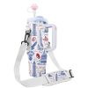 Neoprene water cup cover with adjustable shoulder strap
