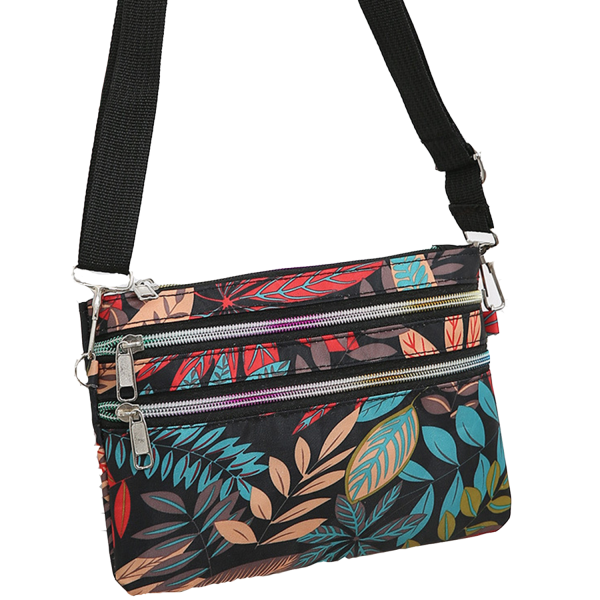 Large Capacity Printed Nylon Crossbody Bag