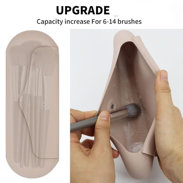 Silicone Waterproof Makeup Brush Storage Bag