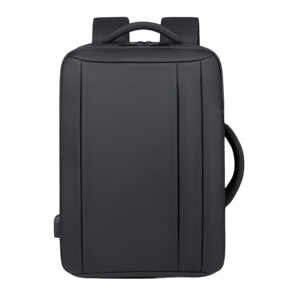Waterproof Polyester Travel Backpack w/ USB Charging Port