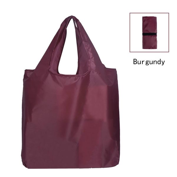 Reusable Polyester Shopping Tote Bag w/ Handle