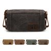 Waterproof Waxed Canvas Toiletry Bag