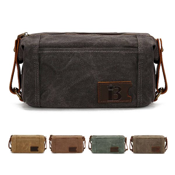 Waterproof Waxed Canvas Toiletry Bag