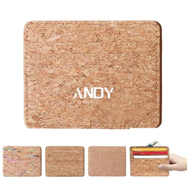 Eco-Friendly Cork Wallet Safety Card Sleeve