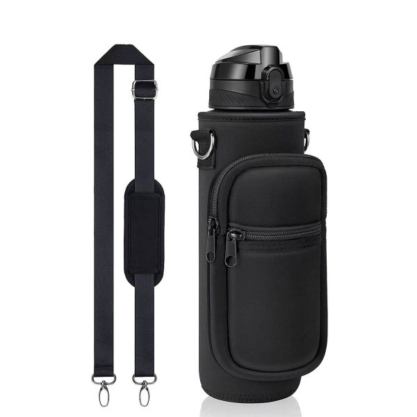 32oz Neoprene Water Bottle Sling Bag w/ Phone Pocket