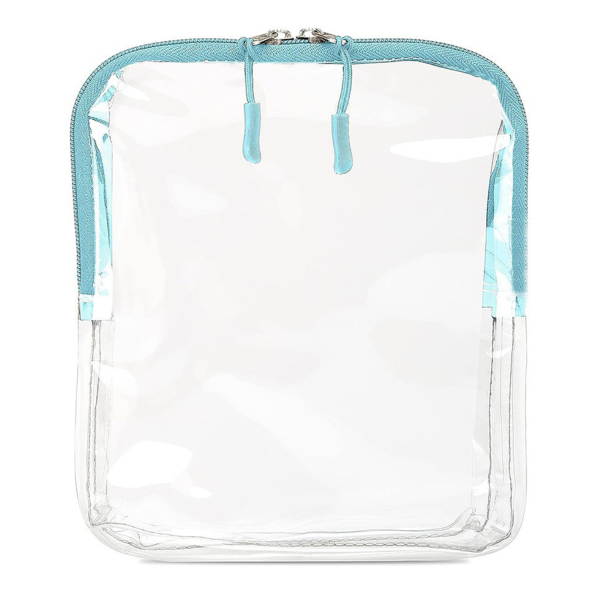 PVC Waterproof Clear Double Zipper Cosmetic Bag
