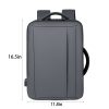 Waterproof Polyester Travel Backpack w/ USB Charging Port