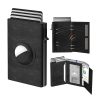 Magnetic Microfiber Leather RFID Trifold Wallet