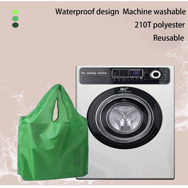 Reusable Polyester Shopping Tote Bag w/ Handle
