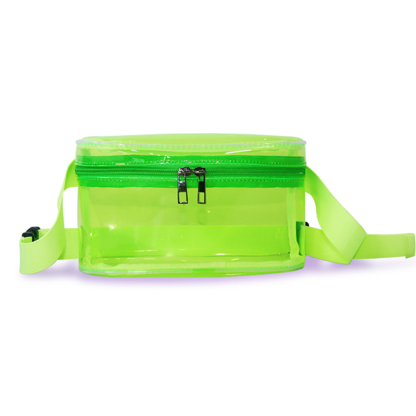 Holographic PVC Clear Waterproof Double Zipper Bag