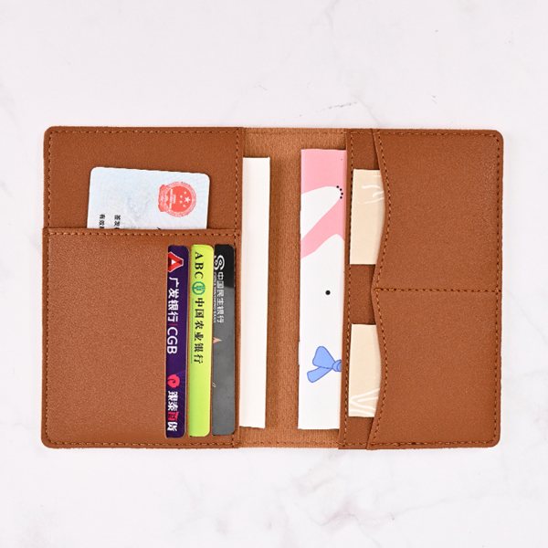 Classic PU Leather Travel Passport Holder