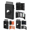 Magnetic Microfiber Leather RFID Trifold Wallet