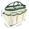 Large Capacity Oxford Garden Tool Bag w/ Pockets